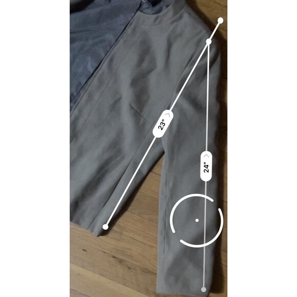 Dress Barn Jacket Size L Grey Suit Outer Long Sleeves Size 14 - Picture 6 of 8